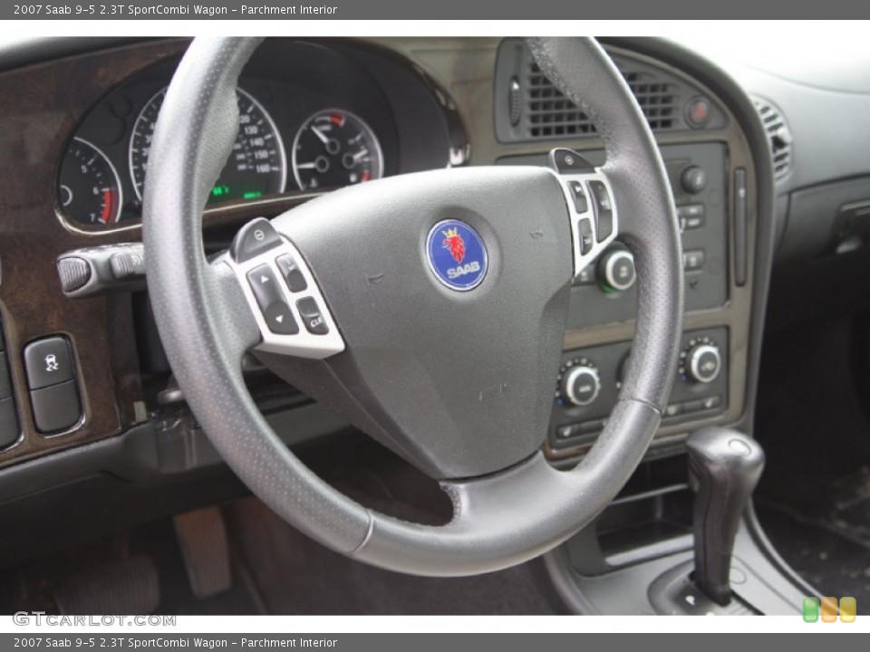 Parchment Interior Steering Wheel for the 2007 Saab 9-5 2.3T SportCombi Wagon #74021646