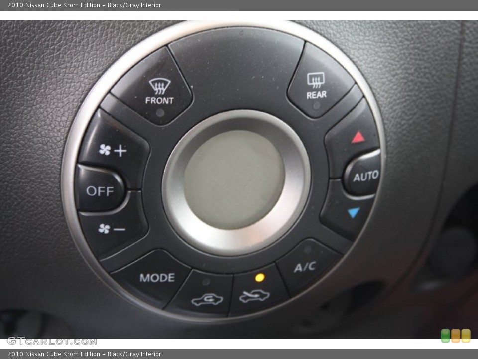 Black/Gray Interior Controls for the 2010 Nissan Cube Krom Edition #74022096