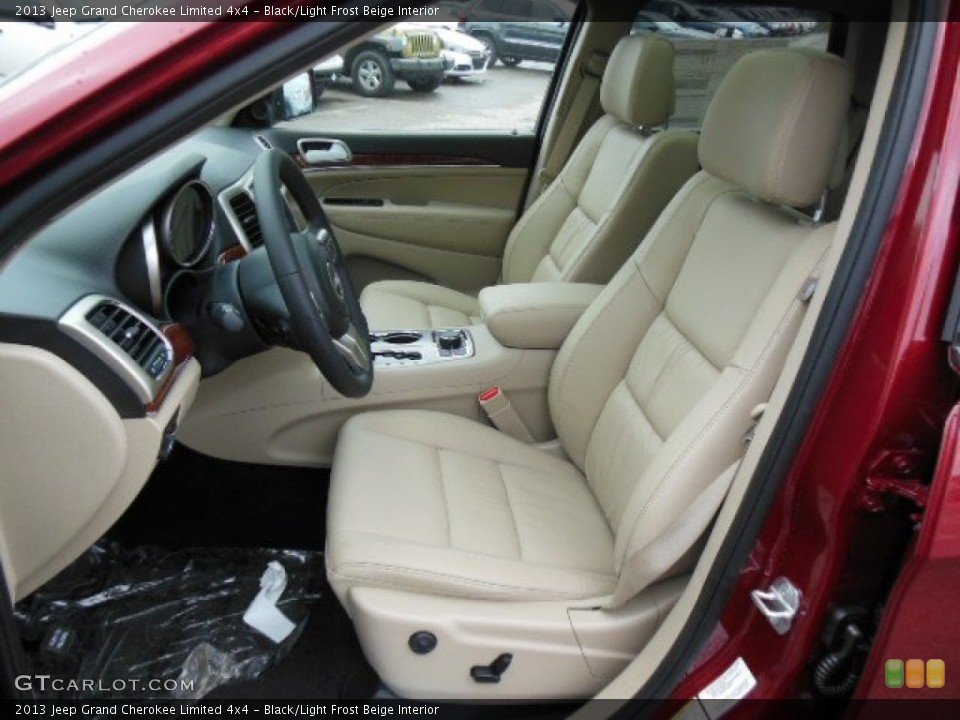 Black/Light Frost Beige Interior Front Seat for the 2013 Jeep Grand Cherokee Limited 4x4 #74023828