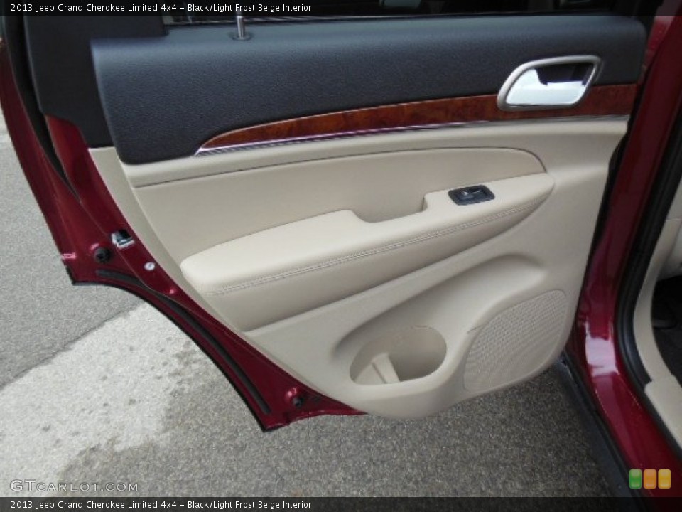 Black/Light Frost Beige Interior Door Panel for the 2013 Jeep Grand Cherokee Limited 4x4 #74023890