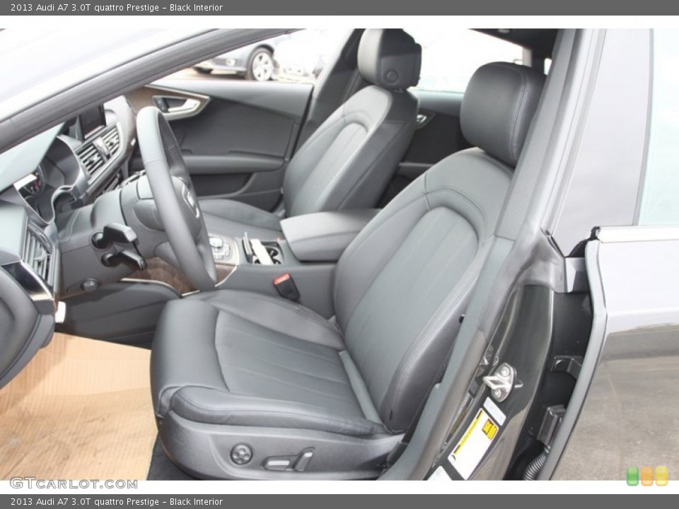 Black Interior Front Seat for the 2013 Audi A7 3.0T quattro Prestige #74025046