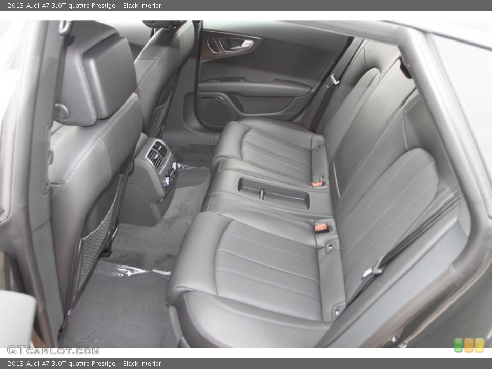 Black Interior Rear Seat for the 2013 Audi A7 3.0T quattro Prestige #74025078