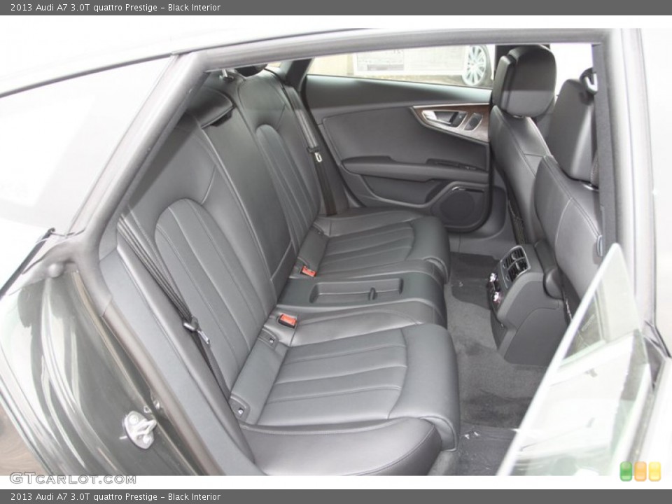 Black Interior Rear Seat for the 2013 Audi A7 3.0T quattro Prestige #74025297