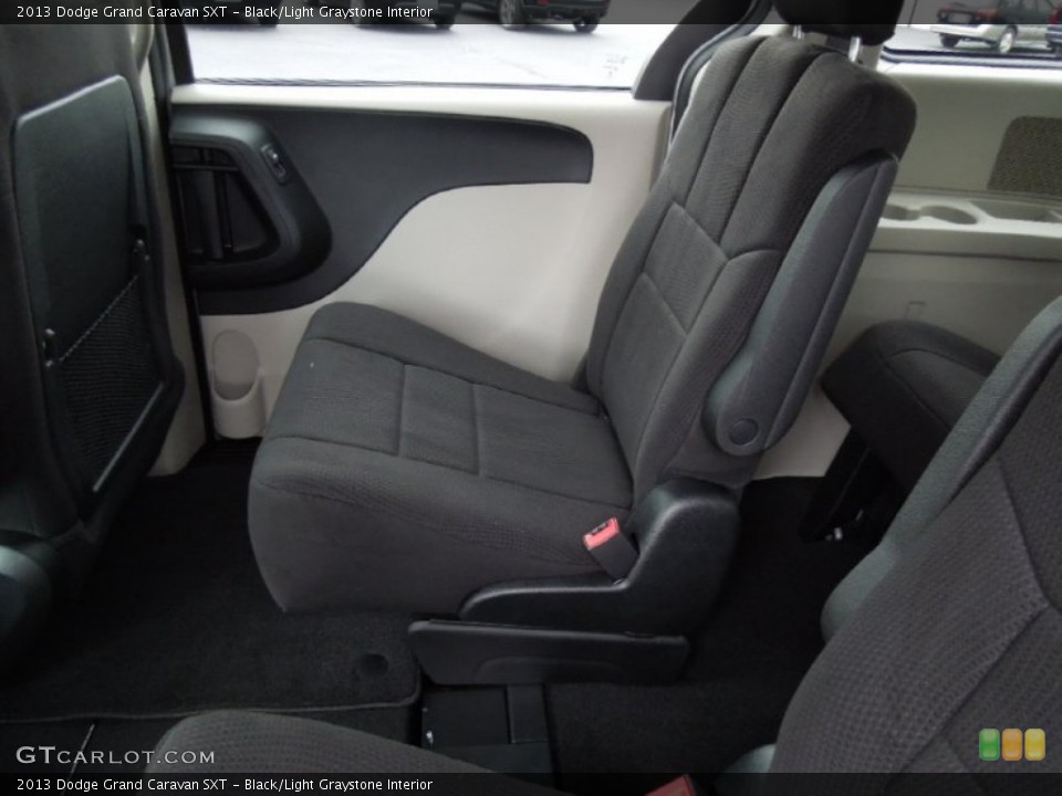 Black/Light Graystone Interior Rear Seat for the 2013 Dodge Grand Caravan SXT #74025306