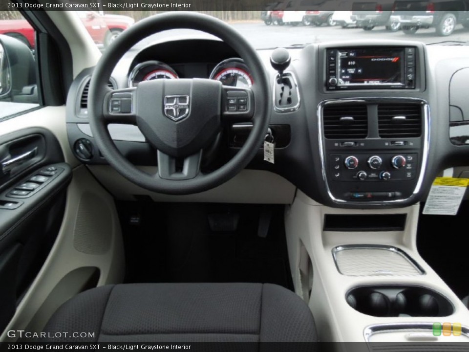 Black/Light Graystone Interior Dashboard for the 2013 Dodge Grand Caravan SXT #74025325