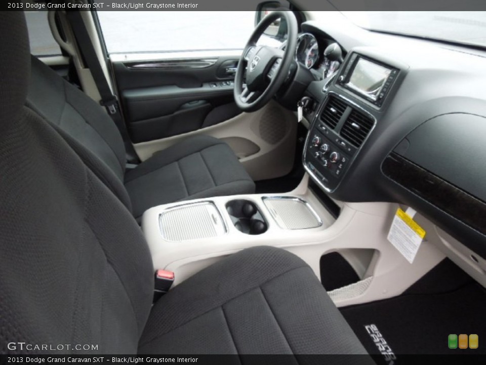 Black/Light Graystone Interior Photo for the 2013 Dodge Grand Caravan SXT #74025444