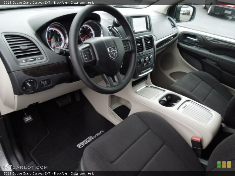 Black/Light Graystone Interior Prime Interior for the 2013 Dodge Grand Caravan SXT #74025522