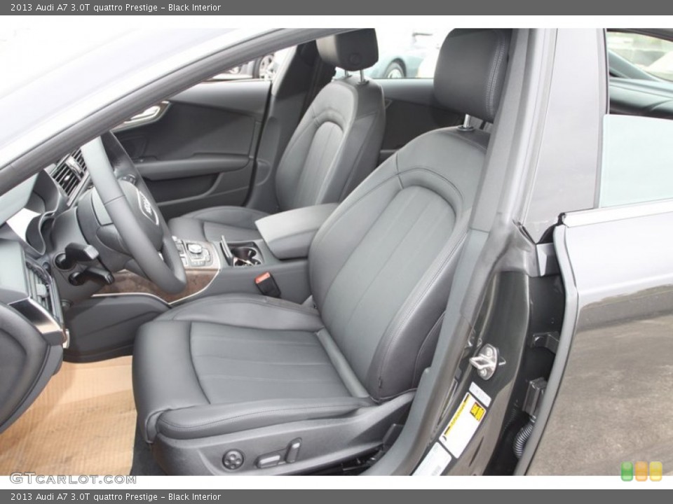 Black Interior Front Seat for the 2013 Audi A7 3.0T quattro Prestige #74025636