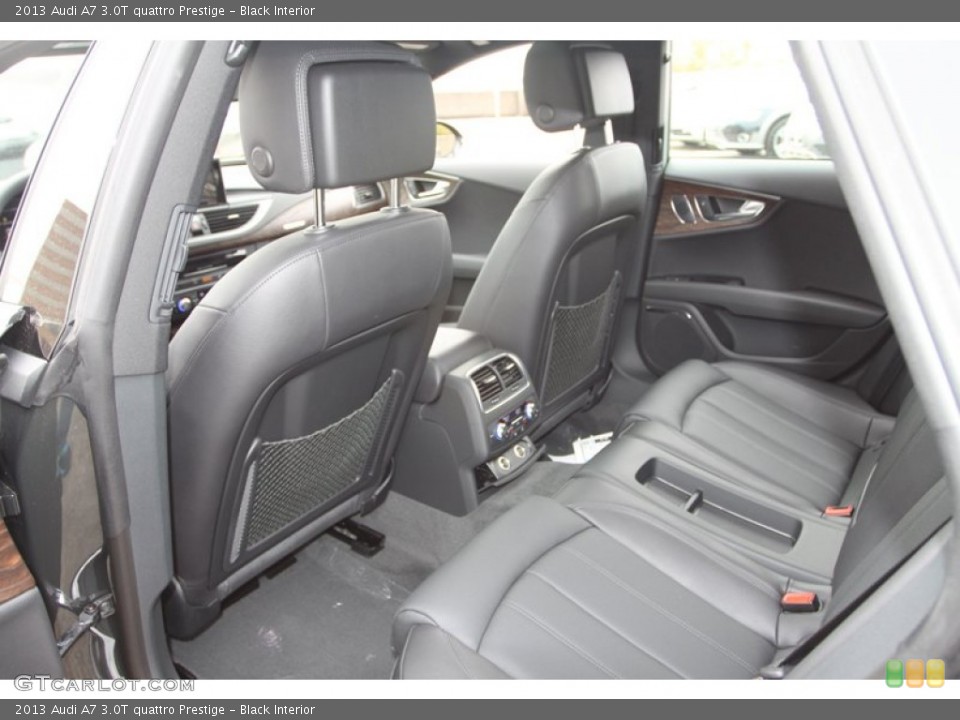 Black Interior Rear Seat for the 2013 Audi A7 3.0T quattro Prestige #74025658