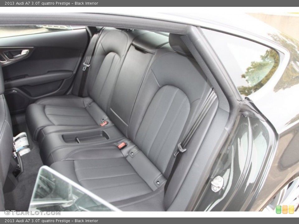 Black Interior Rear Seat for the 2013 Audi A7 3.0T quattro Prestige #74025681