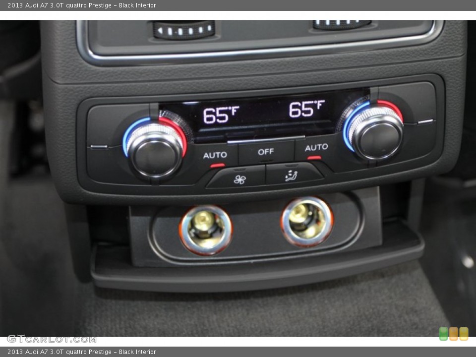Black Interior Controls for the 2013 Audi A7 3.0T quattro Prestige #74025732