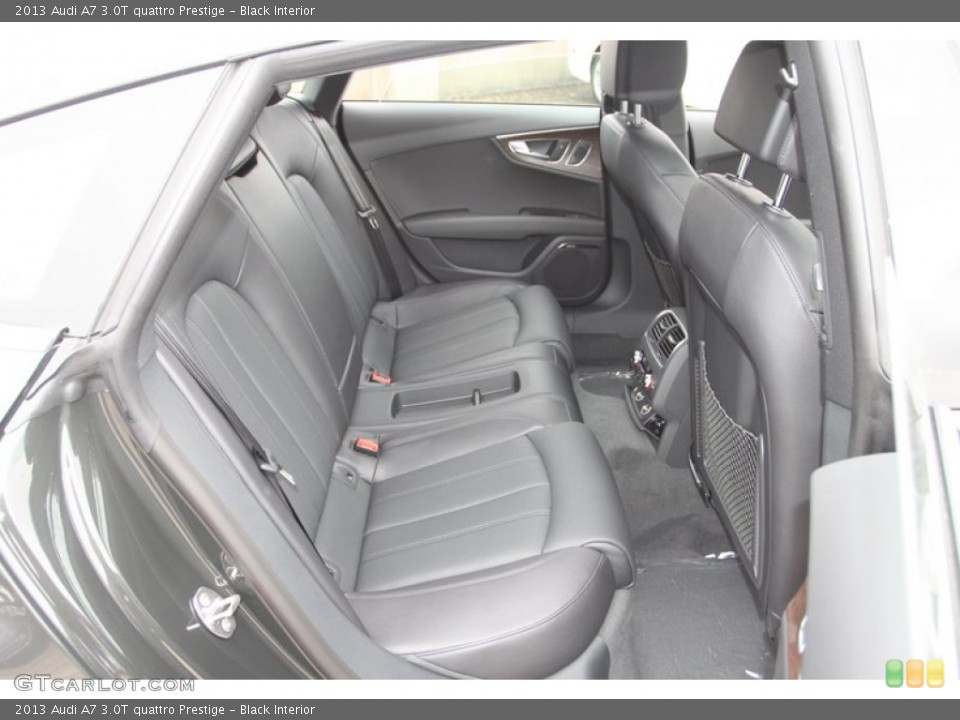 Black Interior Rear Seat for the 2013 Audi A7 3.0T quattro Prestige #74025873