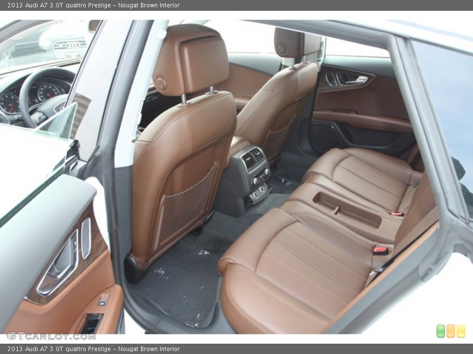 Nougat Brown Interior Rear Seat for the 2013 Audi A7 3.0T quattro Prestige #74026234