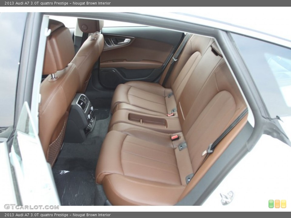 Nougat Brown Interior Rear Seat for the 2013 Audi A7 3.0T quattro Prestige #74026254