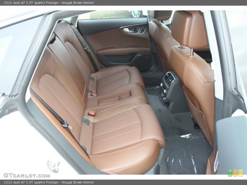 Nougat Brown Interior Rear Seat for the 2013 Audi A7 3.0T quattro Prestige #74026466