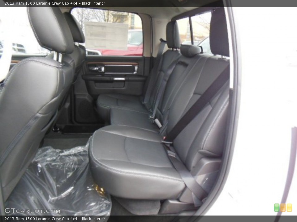 Black Interior Rear Seat for the 2013 Ram 1500 Laramie Crew Cab 4x4 #74026758