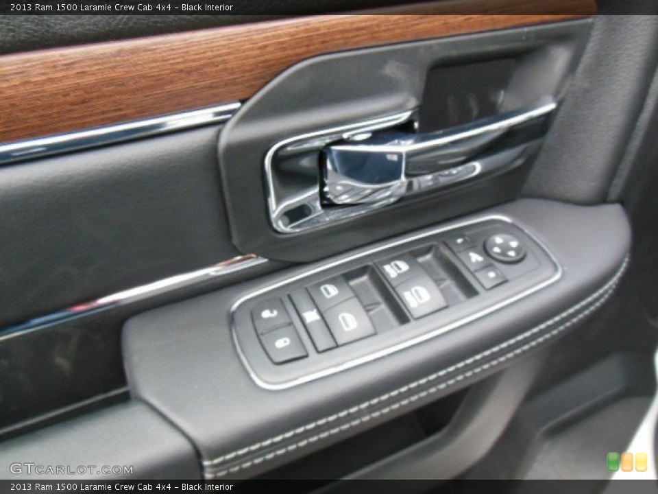 Black Interior Controls for the 2013 Ram 1500 Laramie Crew Cab 4x4 #74026800