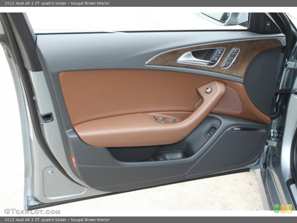Nougat Brown Interior Door Panel for the 2013 Audi A6 3.0T quattro Sedan #74027102