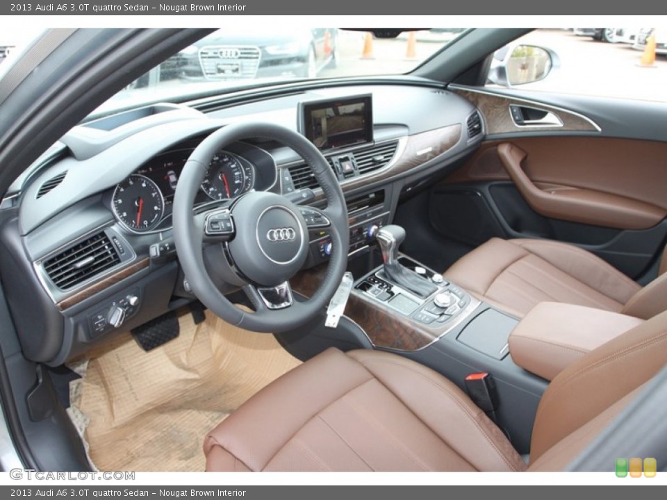 Nougat Brown Interior Prime Interior for the 2013 Audi A6 3.0T quattro Sedan #74027124