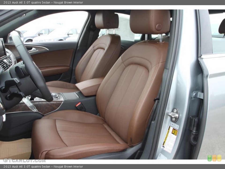 Nougat Brown Interior Front Seat for the 2013 Audi A6 3.0T quattro Sedan #74027139