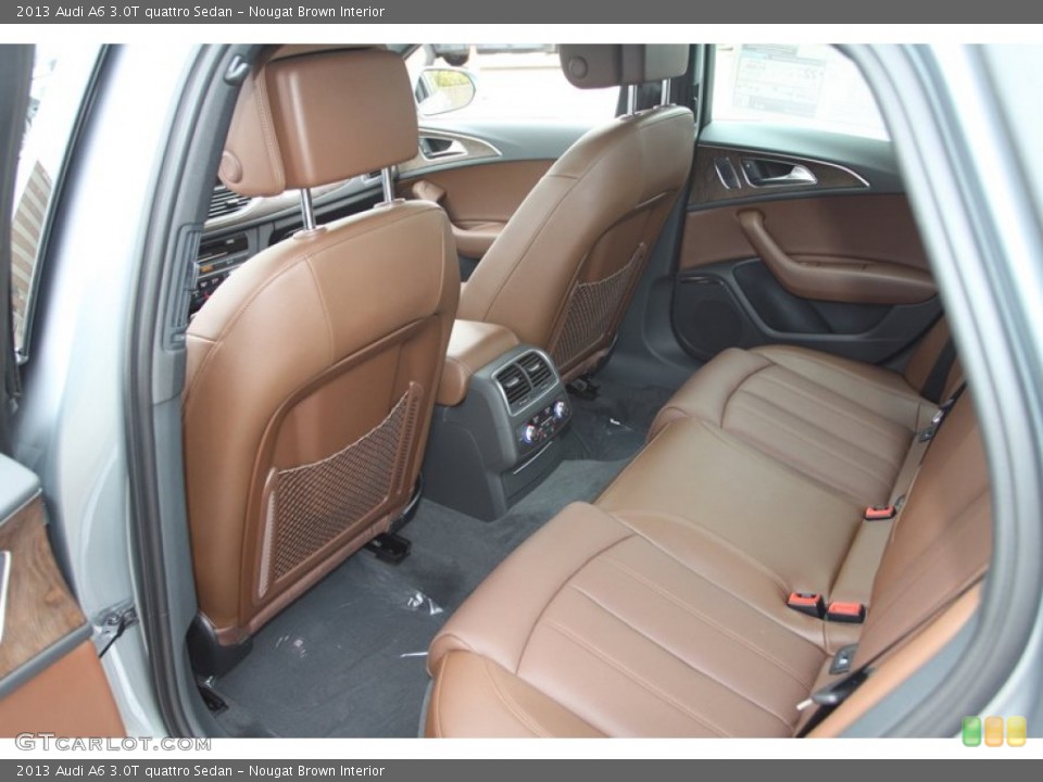 Nougat Brown Interior Rear Seat for the 2013 Audi A6 3.0T quattro Sedan #74027157
