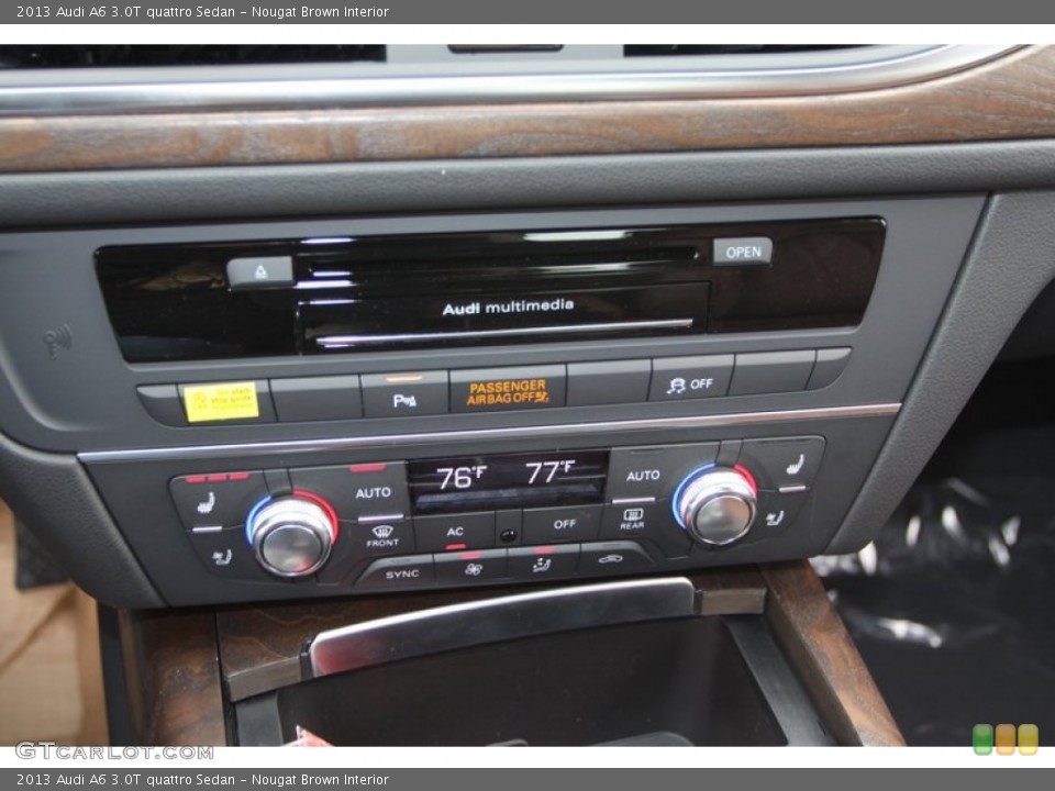 Nougat Brown Interior Audio System for the 2013 Audi A6 3.0T quattro Sedan #74027256