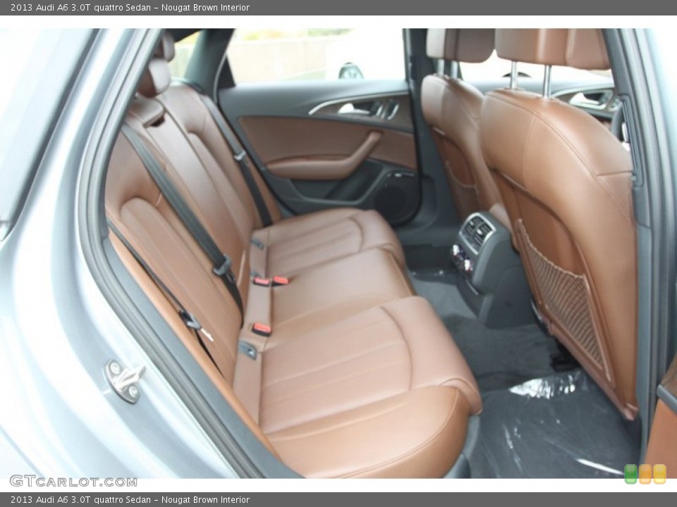 Nougat Brown Interior Rear Seat for the 2013 Audi A6 3.0T quattro Sedan #74027343