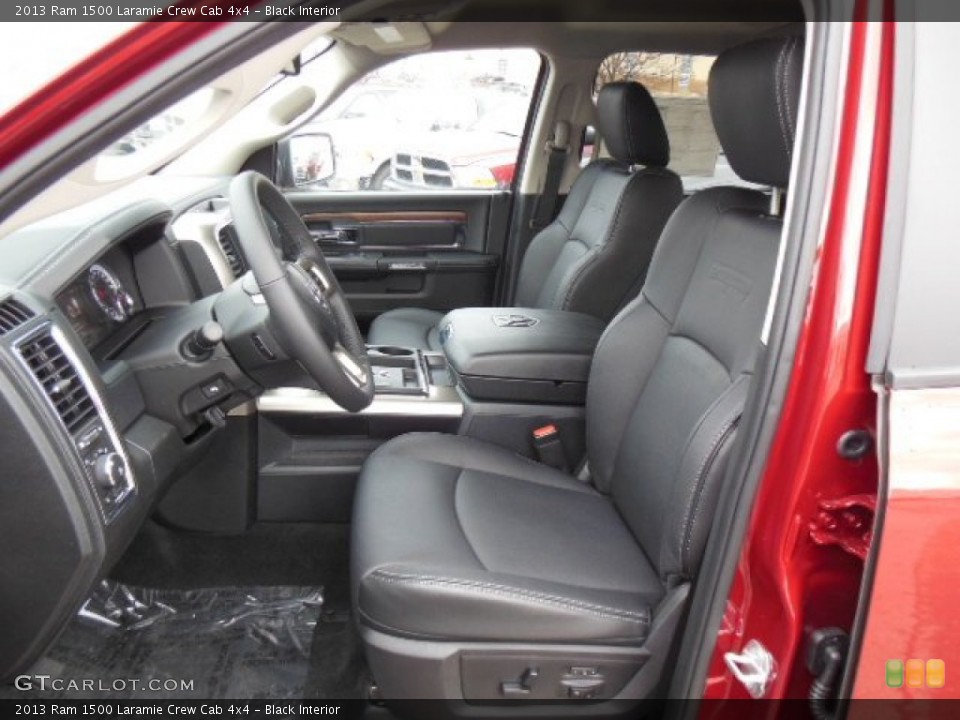 Black Interior Photo for the 2013 Ram 1500 Laramie Crew Cab 4x4 #74028115