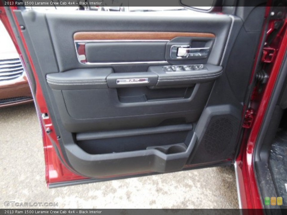 Black Interior Door Panel for the 2013 Ram 1500 Laramie Crew Cab 4x4 #74028127