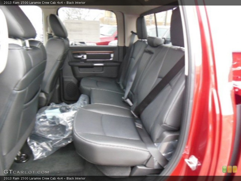 Black Interior Rear Seat for the 2013 Ram 1500 Laramie Crew Cab 4x4 #74028144