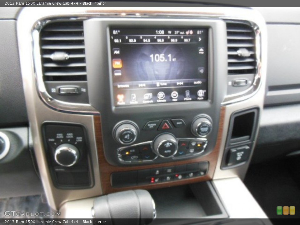 Black Interior Controls for the 2013 Ram 1500 Laramie Crew Cab 4x4 #74028180