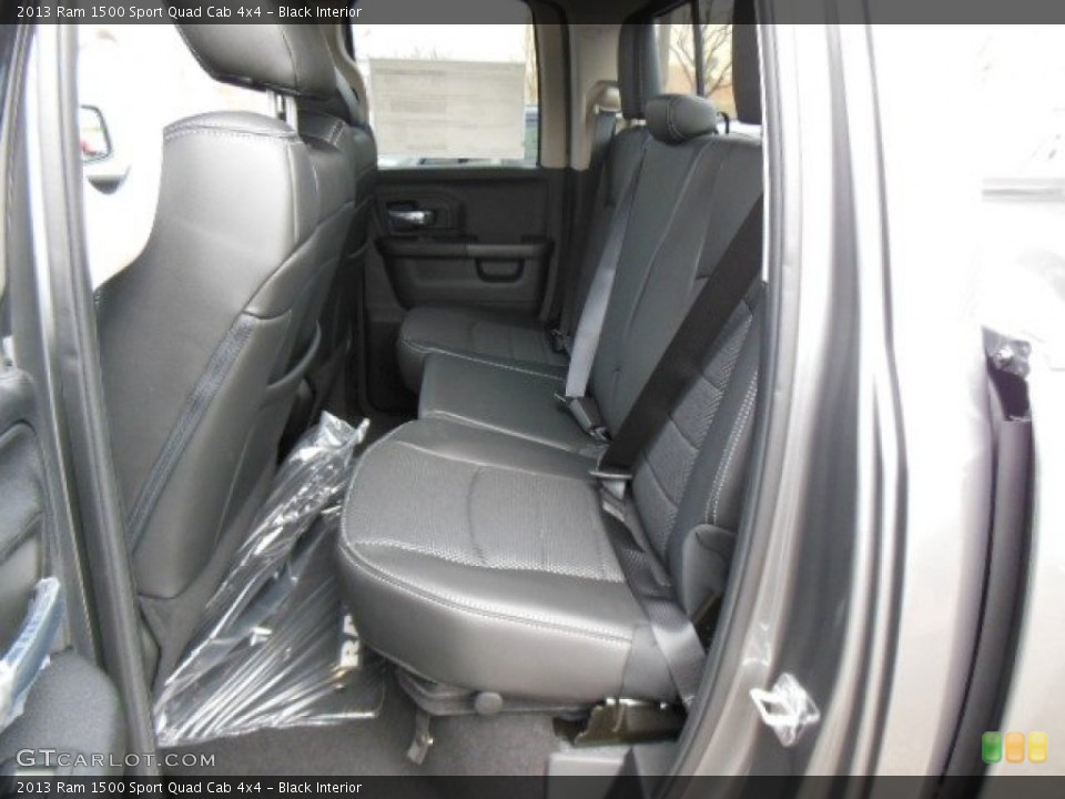 Black Interior Rear Seat for the 2013 Ram 1500 Sport Quad Cab 4x4 #74028426