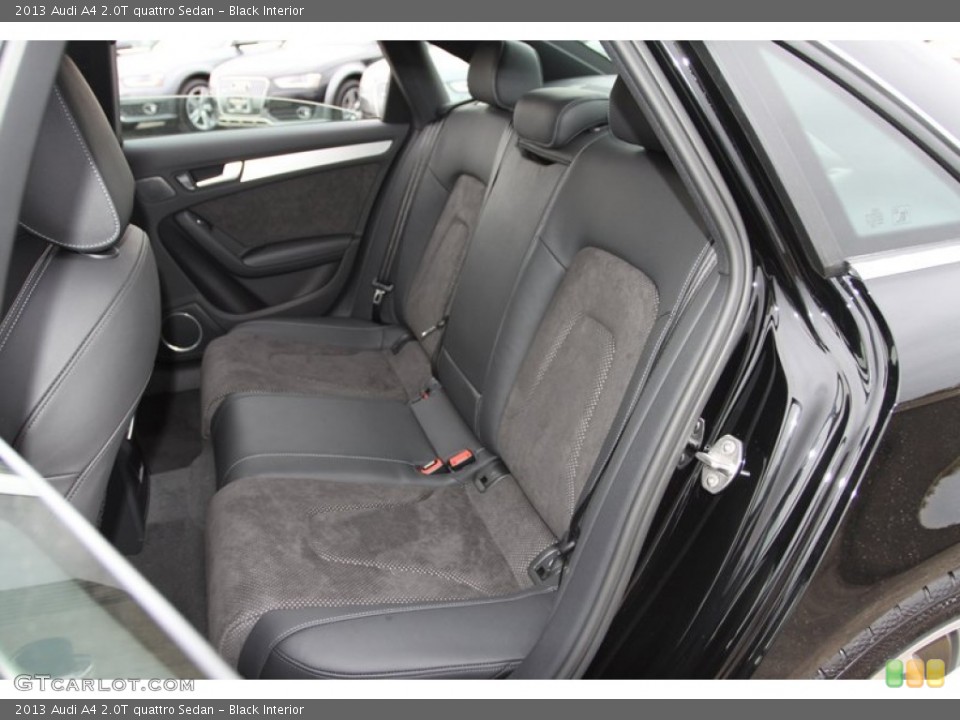 Black Interior Rear Seat for the 2013 Audi A4 2.0T quattro Sedan #74029227