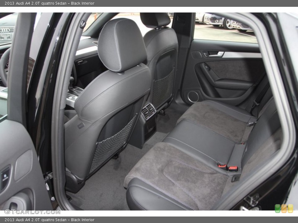 Black Interior Rear Seat for the 2013 Audi A4 2.0T quattro Sedan #74029248