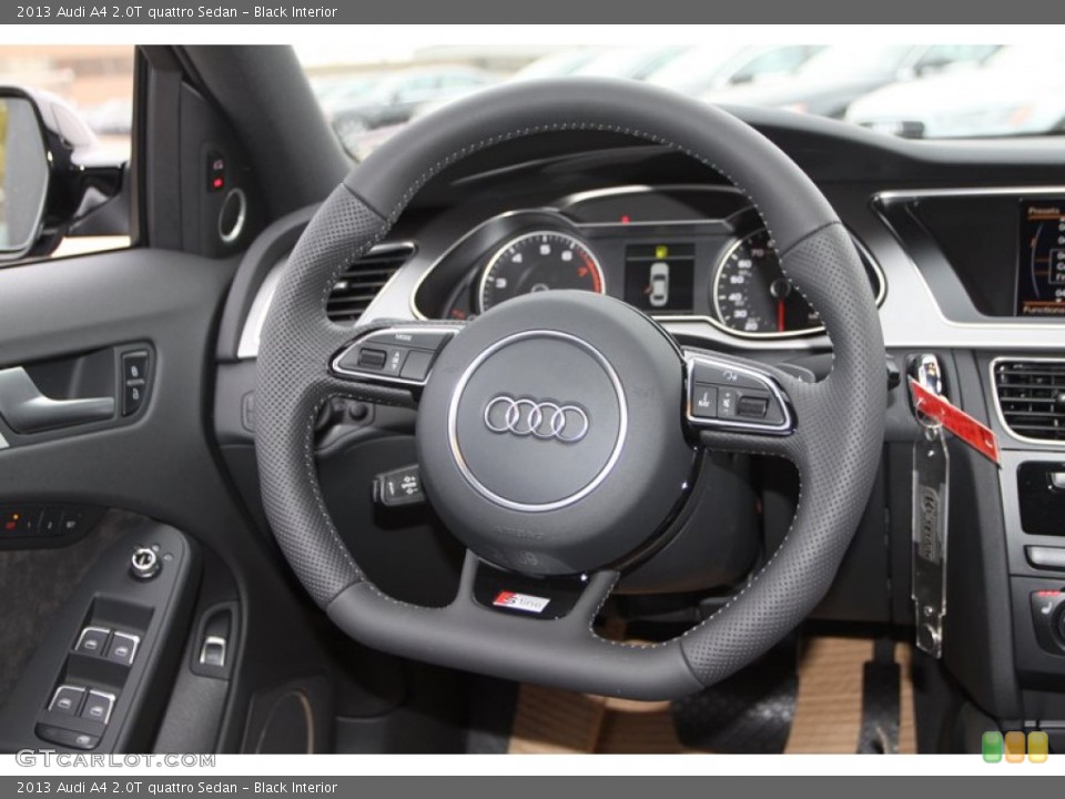 Black Interior Steering Wheel for the 2013 Audi A4 2.0T quattro Sedan #74029287