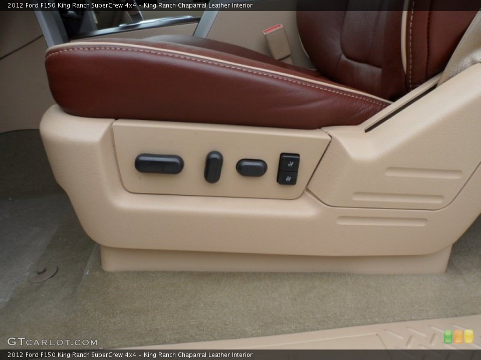 King Ranch Chaparral Leather Interior Controls for the 2012 Ford F150 King Ranch SuperCrew 4x4 #74030811
