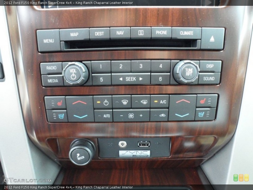 King Ranch Chaparral Leather Interior Controls for the 2012 Ford F150 King Ranch SuperCrew 4x4 #74030909