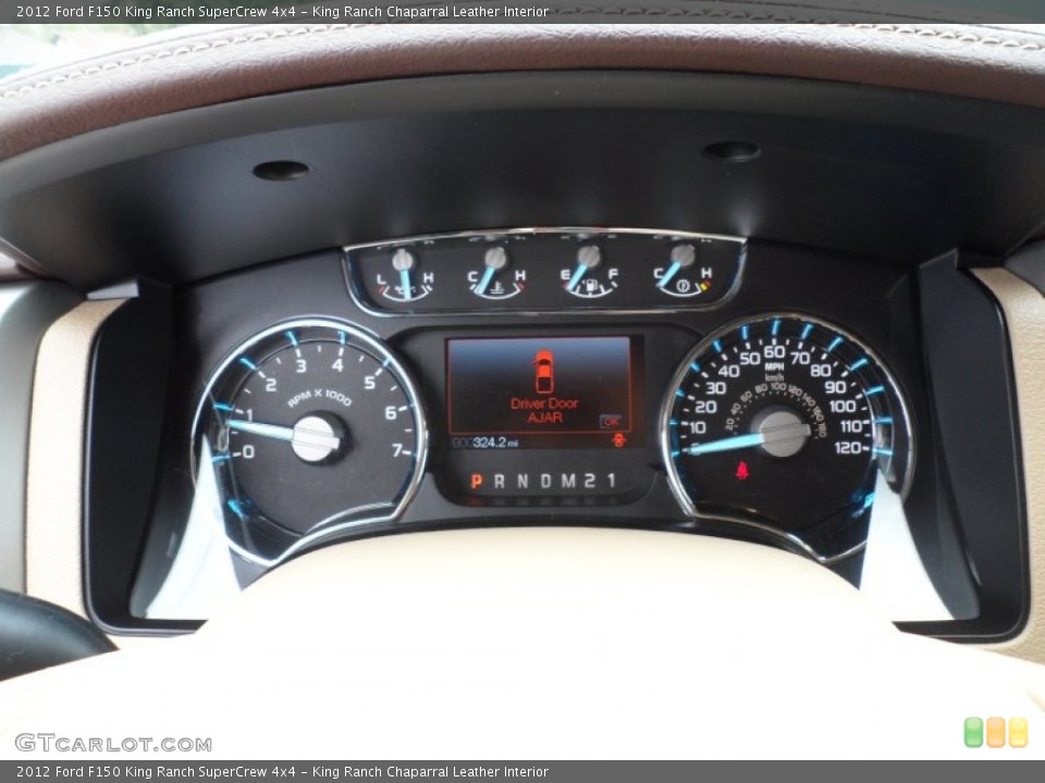 King Ranch Chaparral Leather Interior Gauges for the 2012 Ford F150 King Ranch SuperCrew 4x4 #74031035