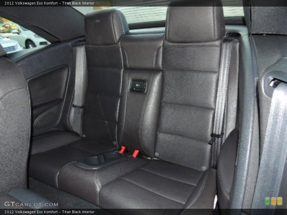 Titan Black Interior Rear Seat for the 2012 Volkswagen Eos Komfort #74032275