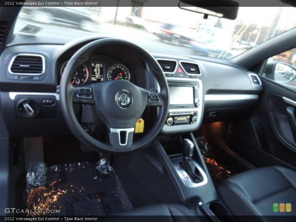 Titan Black Interior Dashboard for the 2012 Volkswagen Eos Komfort #74032314