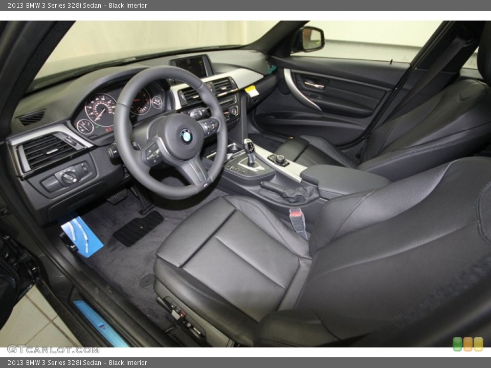 Black Interior Prime Interior for the 2013 BMW 3 Series 328i Sedan #74032533