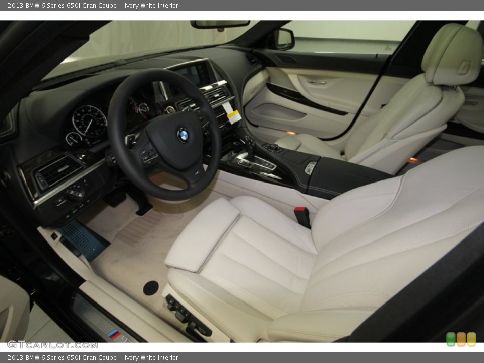 Ivory White Interior Prime Interior for the 2013 BMW 6 Series 650i Gran Coupe #74034003