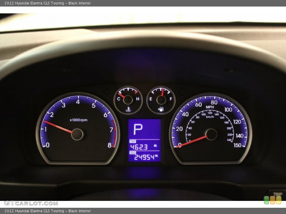 Black Interior Gauges for the 2012 Hyundai Elantra GLS Touring #74034114