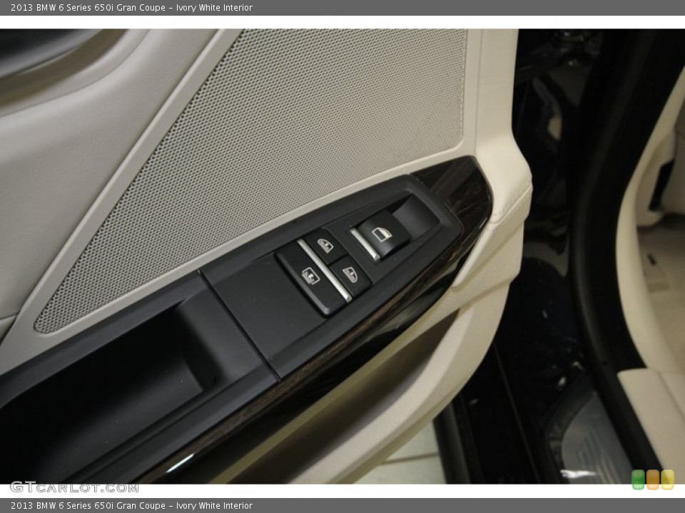 Ivory White Interior Controls for the 2013 BMW 6 Series 650i Gran Coupe #74034264