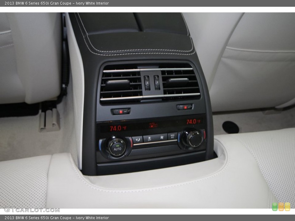 Ivory White Interior Controls for the 2013 BMW 6 Series 650i Gran Coupe #74034294