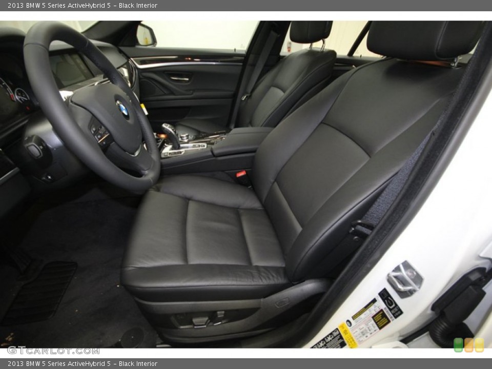 Black Interior Front Seat for the 2013 BMW 5 Series ActiveHybrid 5 #74034360