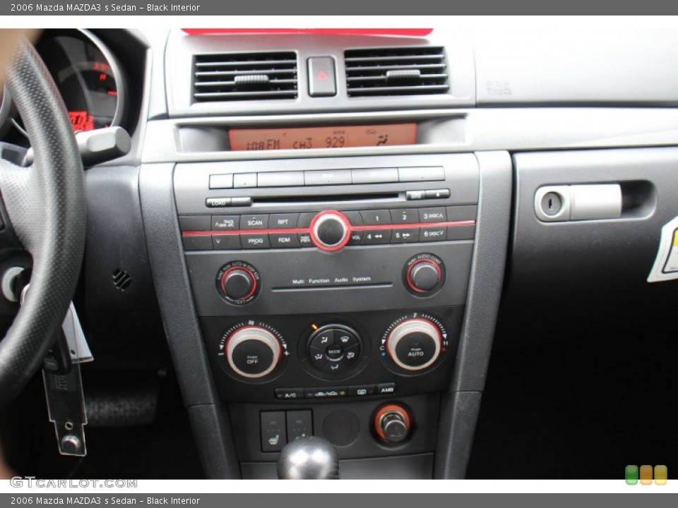 Black Interior Controls for the 2006 Mazda MAZDA3 s Sedan #74034423