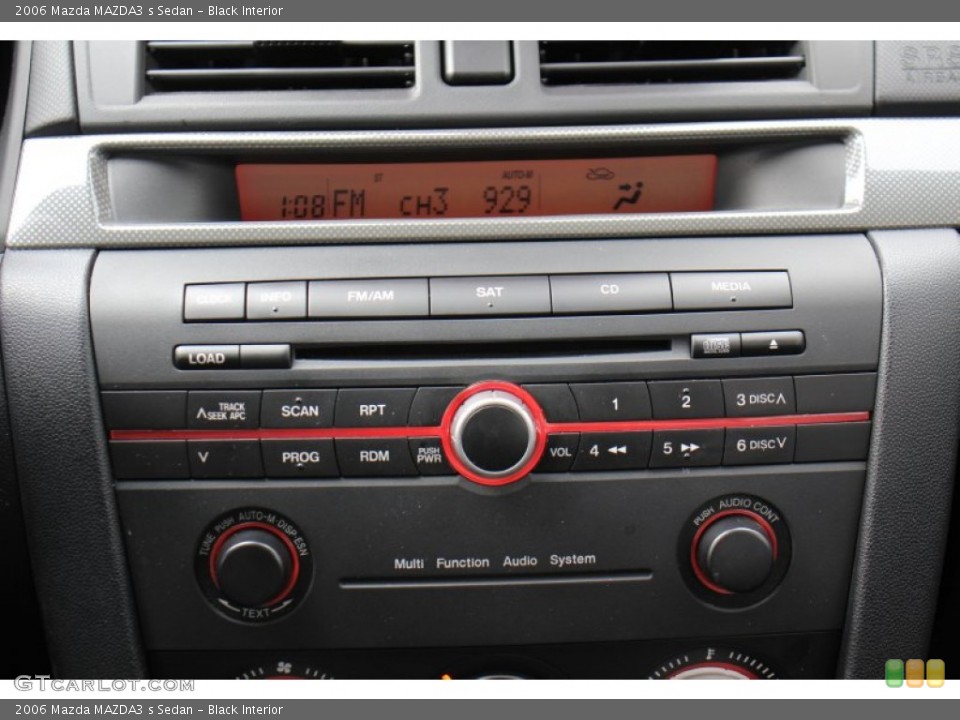 Black Interior Controls for the 2006 Mazda MAZDA3 s Sedan #74034435