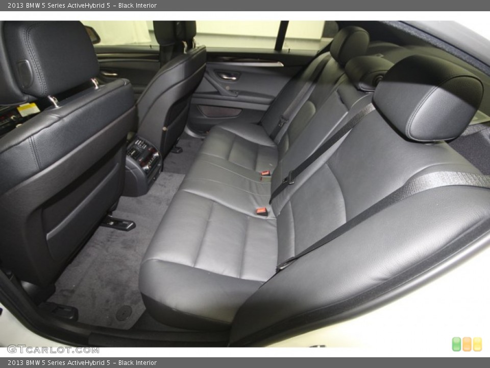 Black Interior Rear Seat for the 2013 BMW 5 Series ActiveHybrid 5 #74034495
