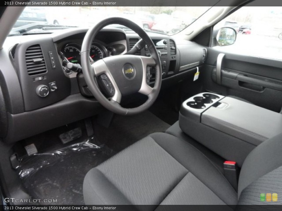 Ebony Interior Photo for the 2013 Chevrolet Silverado 1500 Hybrid Crew Cab #74034593